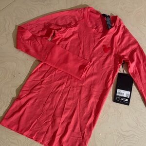 Lululemon Red Long Sleeve Top with Logo